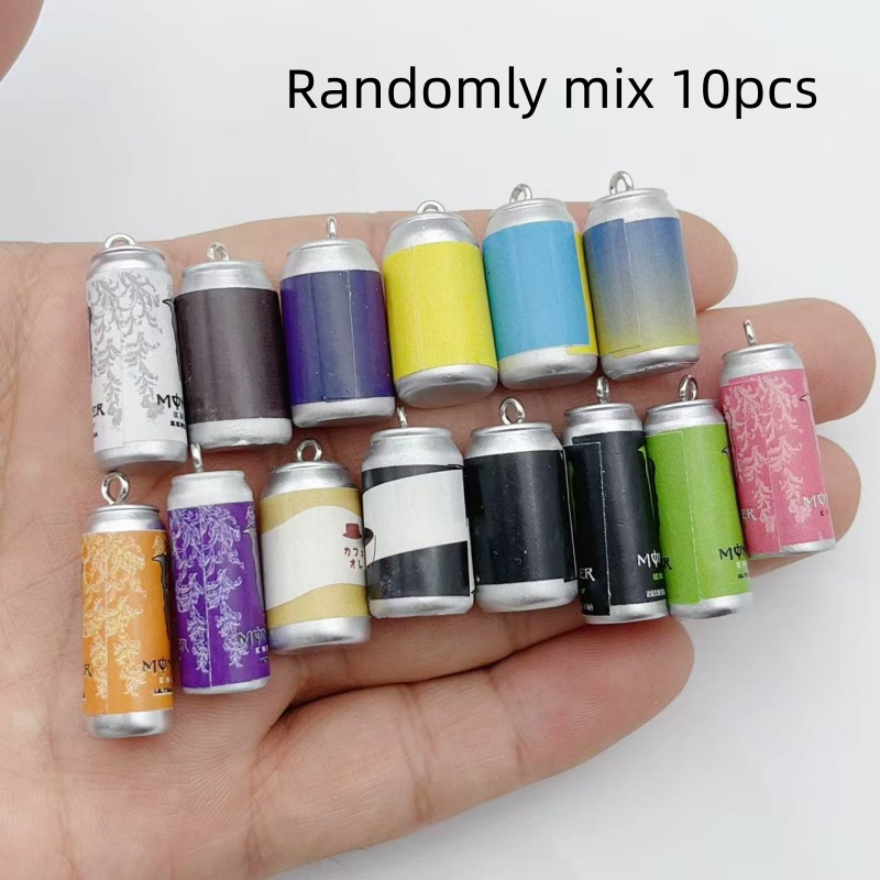 Jewelry Making Party - 10Pcs Mini Simulasi Kaleng Minuman Resin