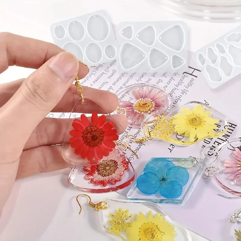 Jewelry Making Process - cetakan perhiasan anting-anting resin epoksi diy,