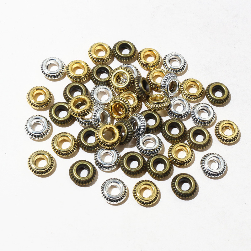 Eyepin Ball End - 50 Buah/Lot Emas Antik Berlapis Perak