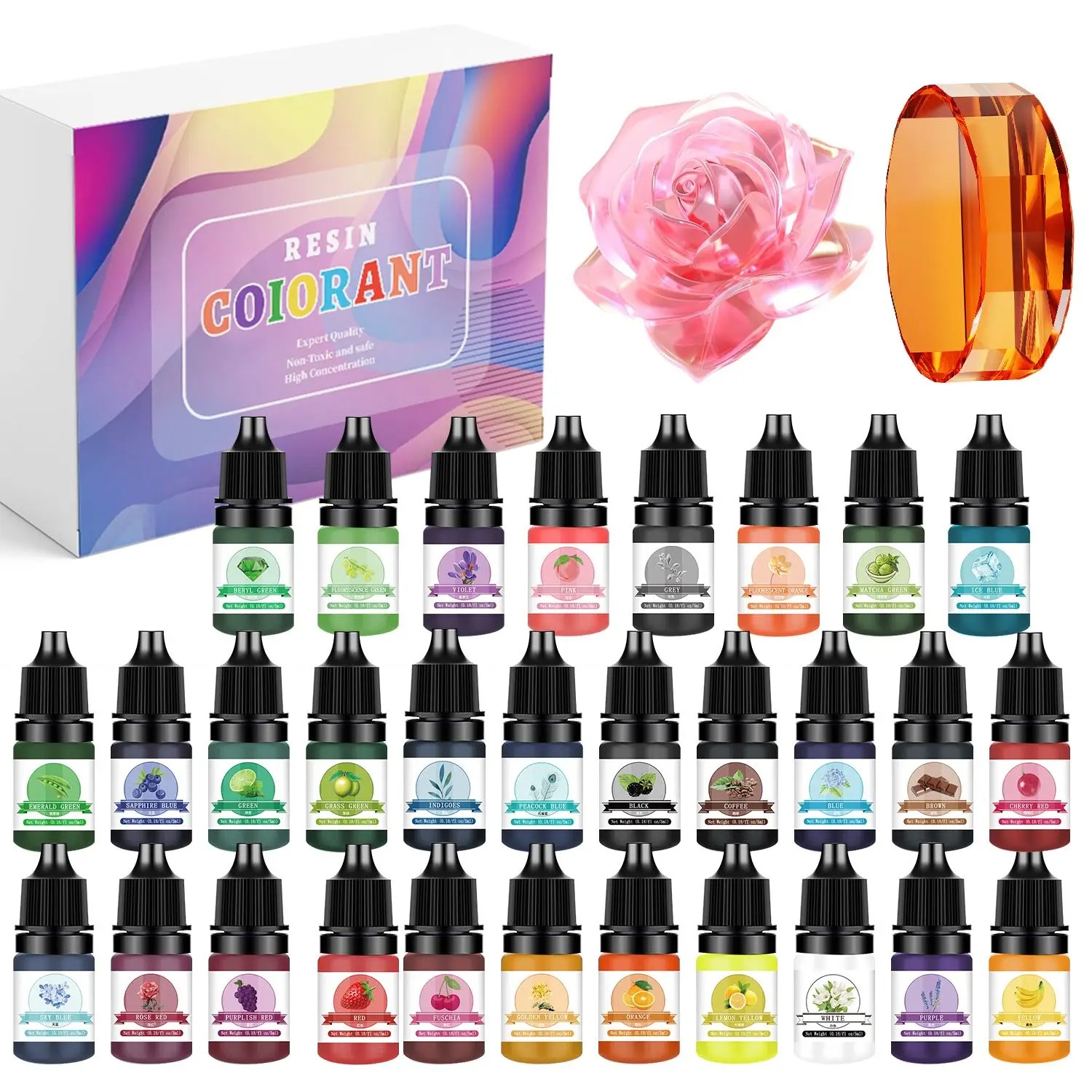 Jewelry Making Degree - 30 Warna 5ml Kit Pigmen Resin
