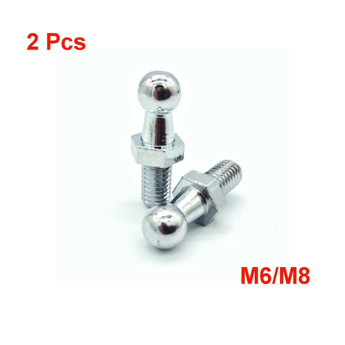 Eyepin Ball End - 2Pcs M6 M8 Konektor Ujung Gas