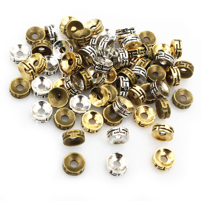 Eyepin Ball End - 50 Buah 7.5X3Mm Spacer Beads Bronze