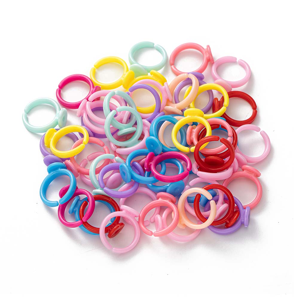 Jewelry Making 3 Year Old - 100 buah dasar cincin dapat disesuaikan