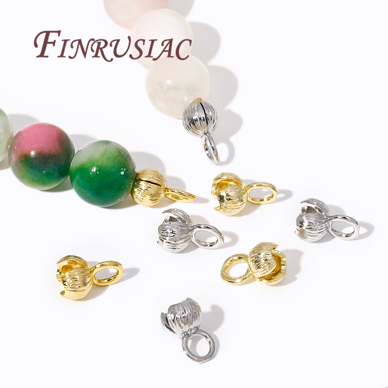 Eyepin Ball End - Konektor rantai ujung kabel berlapis emas