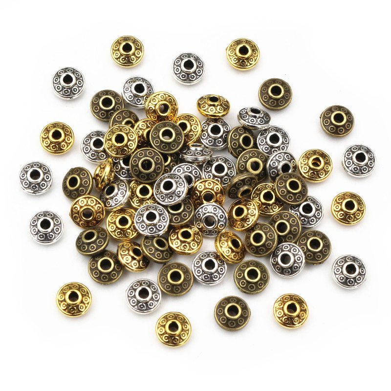 Eyepin Ball End - 100 Buah 6X6X3.5Mm Perunggu Antik Emas