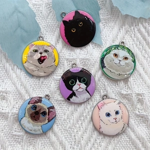 10 buah aksesoris enamel kucin - Jewelry Making Party ulasan dan harga