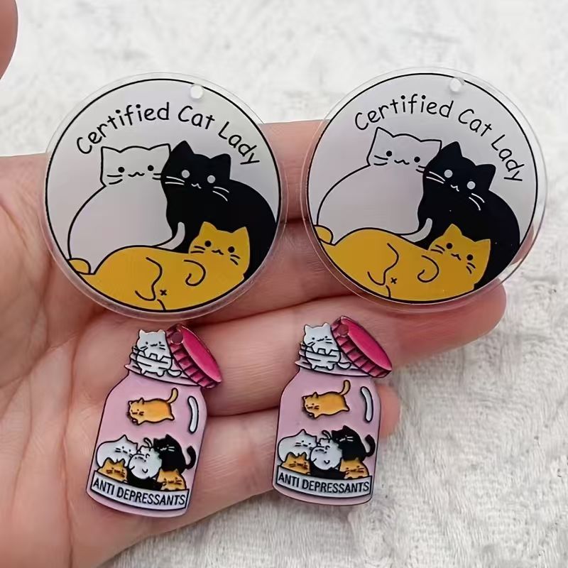 10 buah liontin kucing lucu da - Jewelry Making Party ulasan dan harga