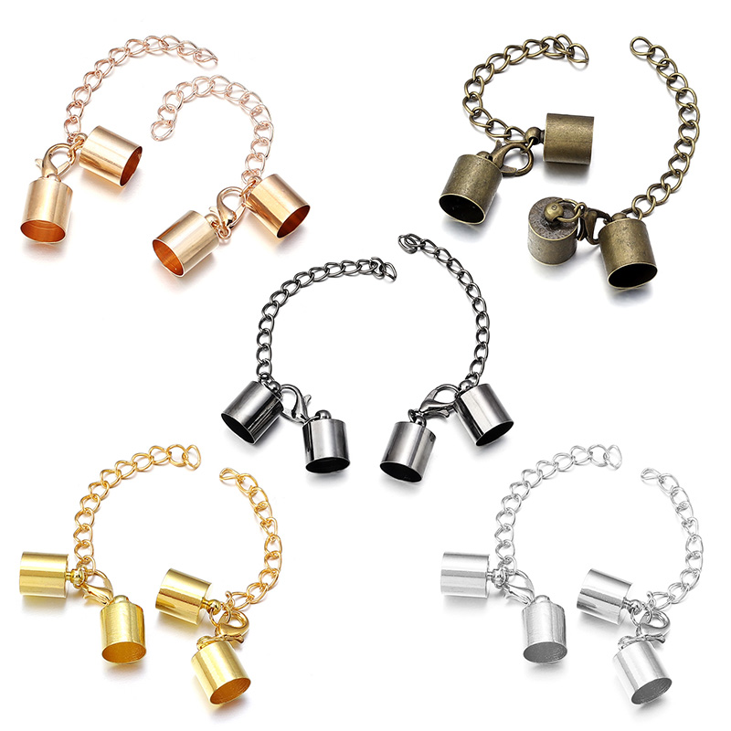 10Set Penutup Ujung Tali Kulit - Jewelry Making Brass ulasan dan harga