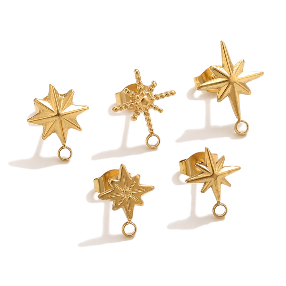 6 pcs Anting-anting Bintang St - Jewelry Making Degree ulasan dan harga