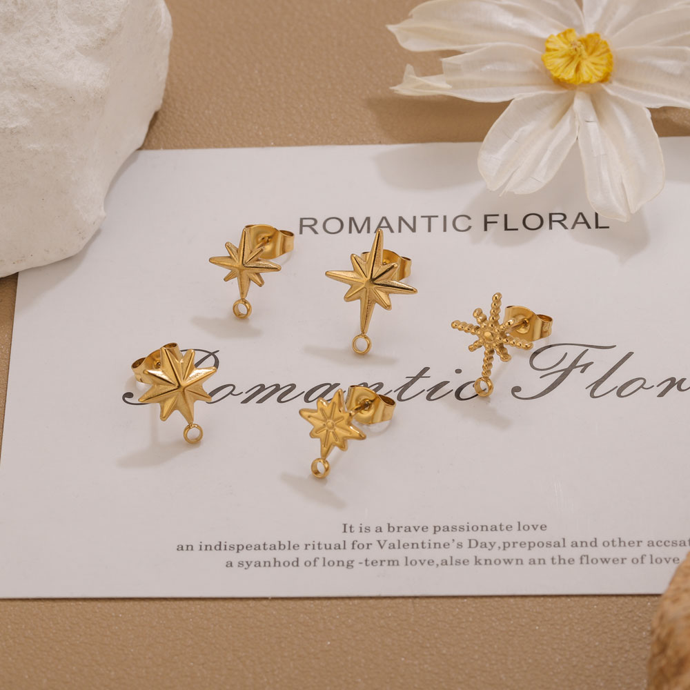 6 pcs Anting-anting Bintang St - Jewelry Making Degree ulasan dan harga