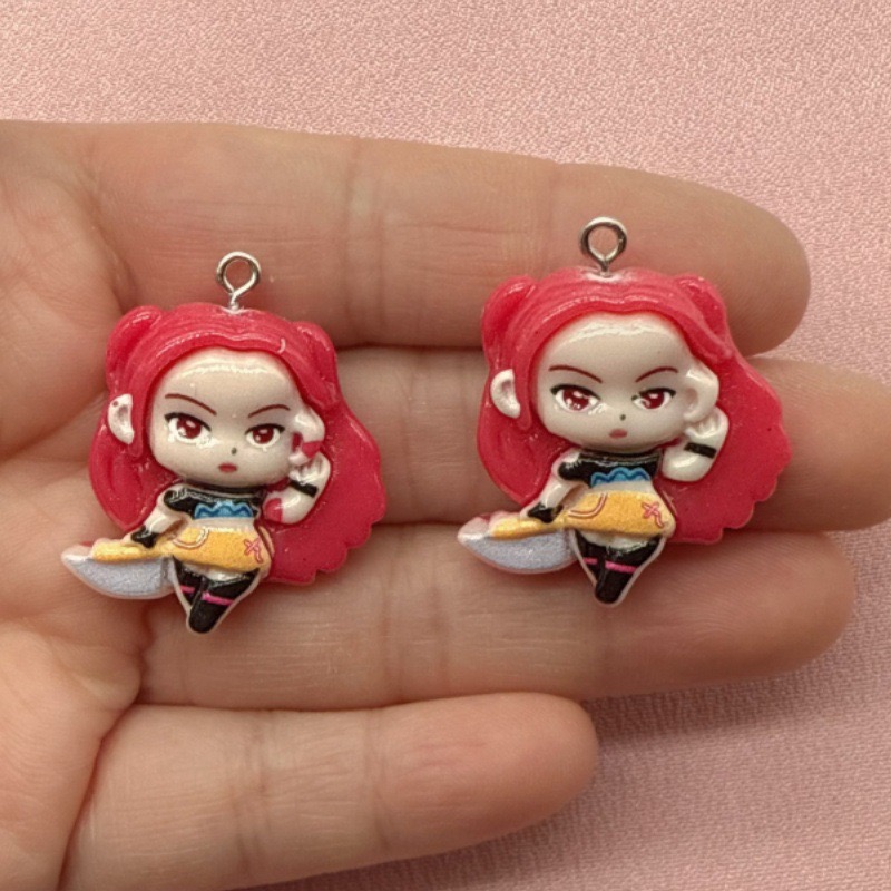 10 buah liontin kartun resin,  - Jewelry Making Party ulasan dan harga