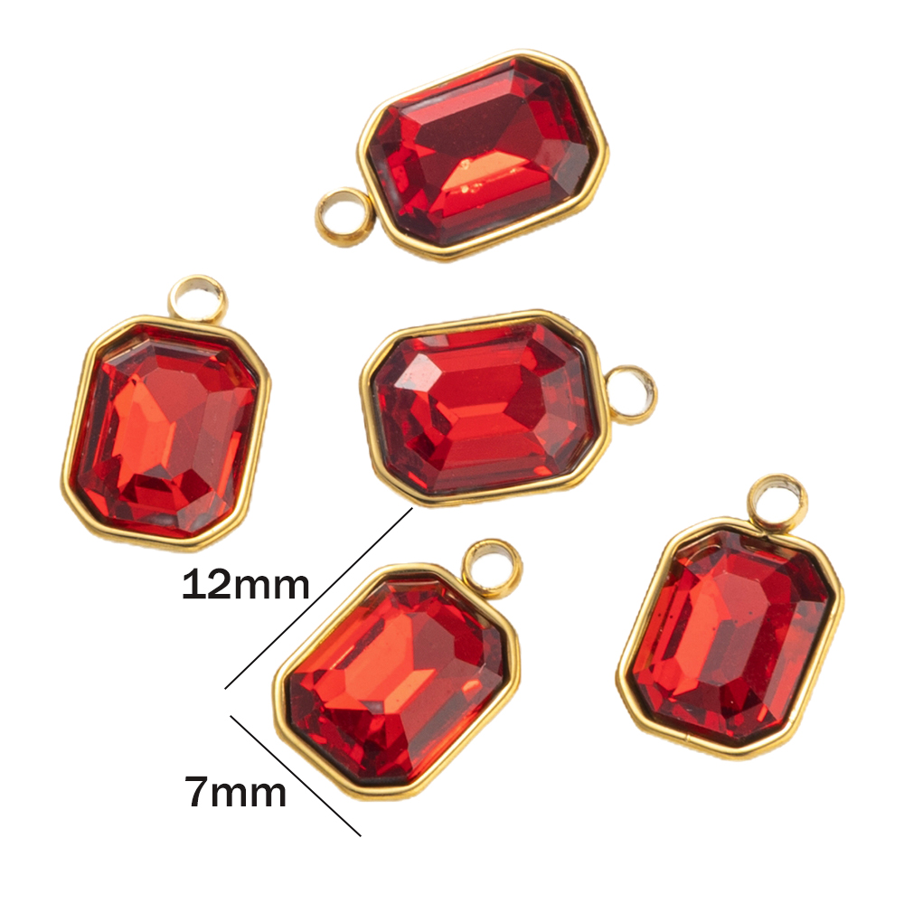 5pcs Liontin Kristal Batu Perm - Jewelry Making Gemstones ulasan dan harga