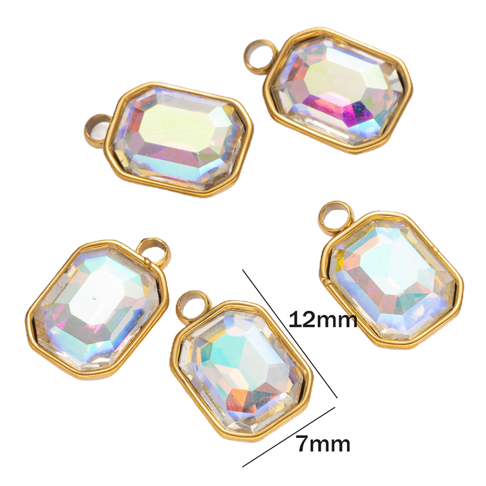 5pcs Liontin Kristal Batu Perm - Jewelry Making Gemstones ulasan dan harga