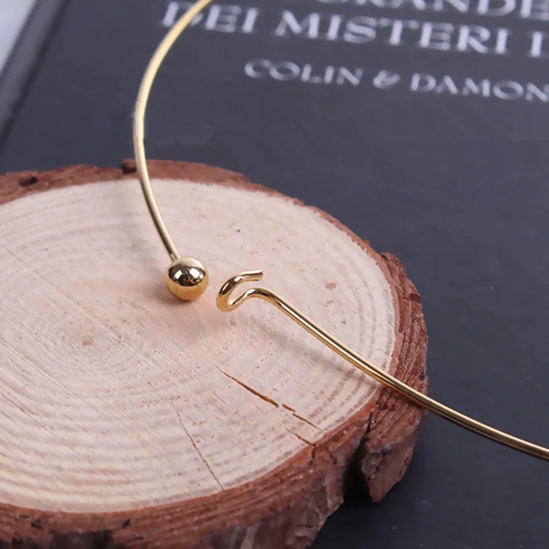 Kalung kerah leher cincin baja - Eyepin Ball End ulasan dan harga
