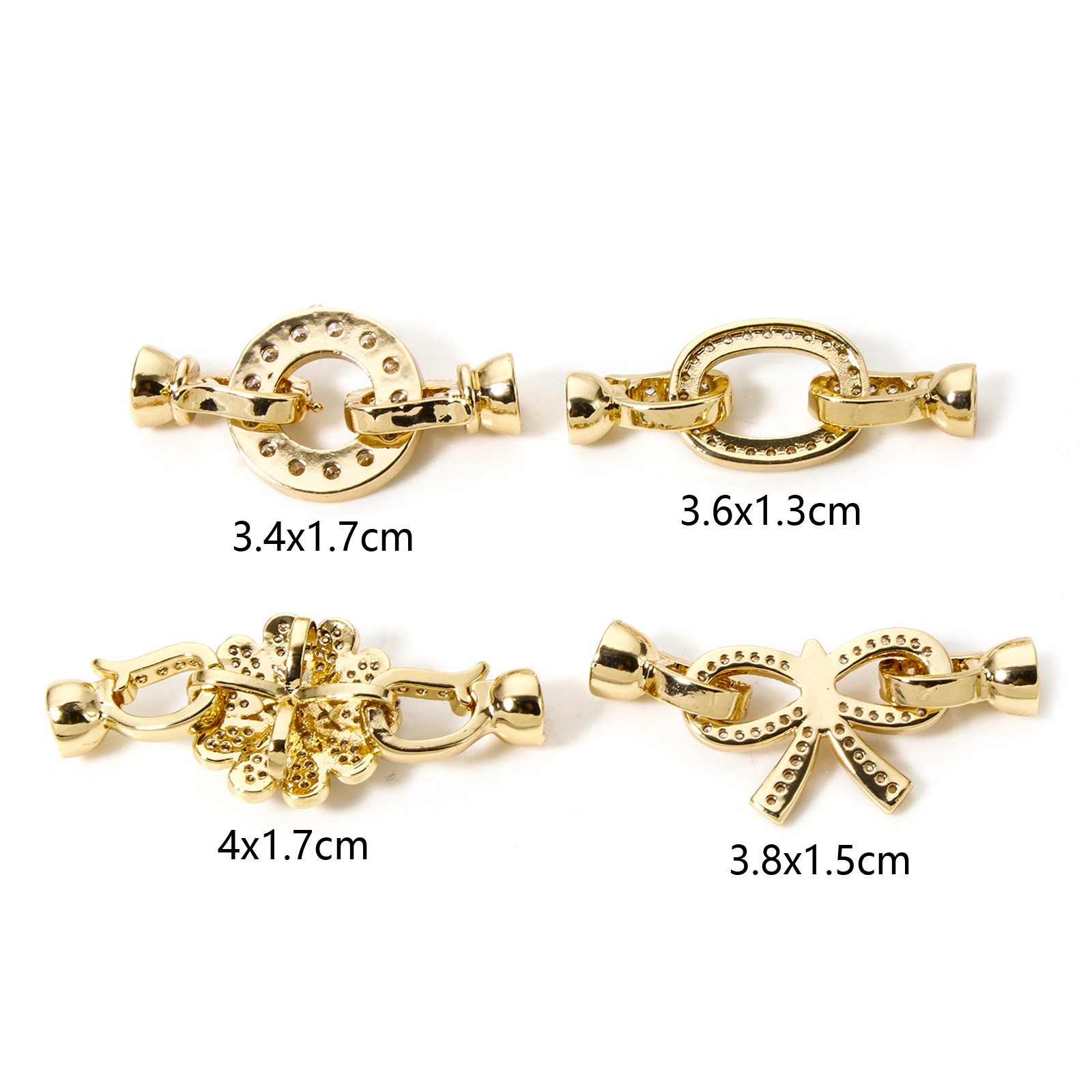 1 buah kuningan lipat di atas  - Jewelry Making Brass ulasan dan harga