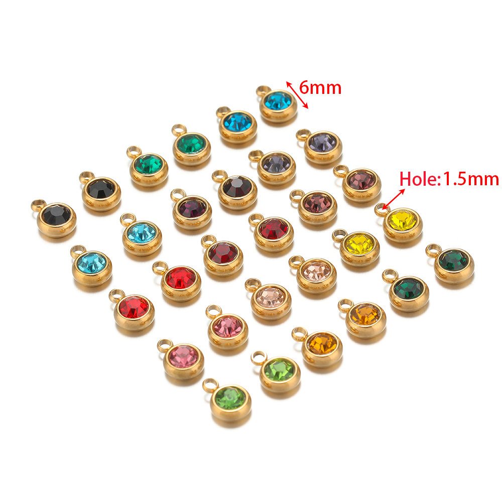 20 pcs Liontin Manik Zirkon Ba - Jewelry Making Gemstones ulasan dan harga