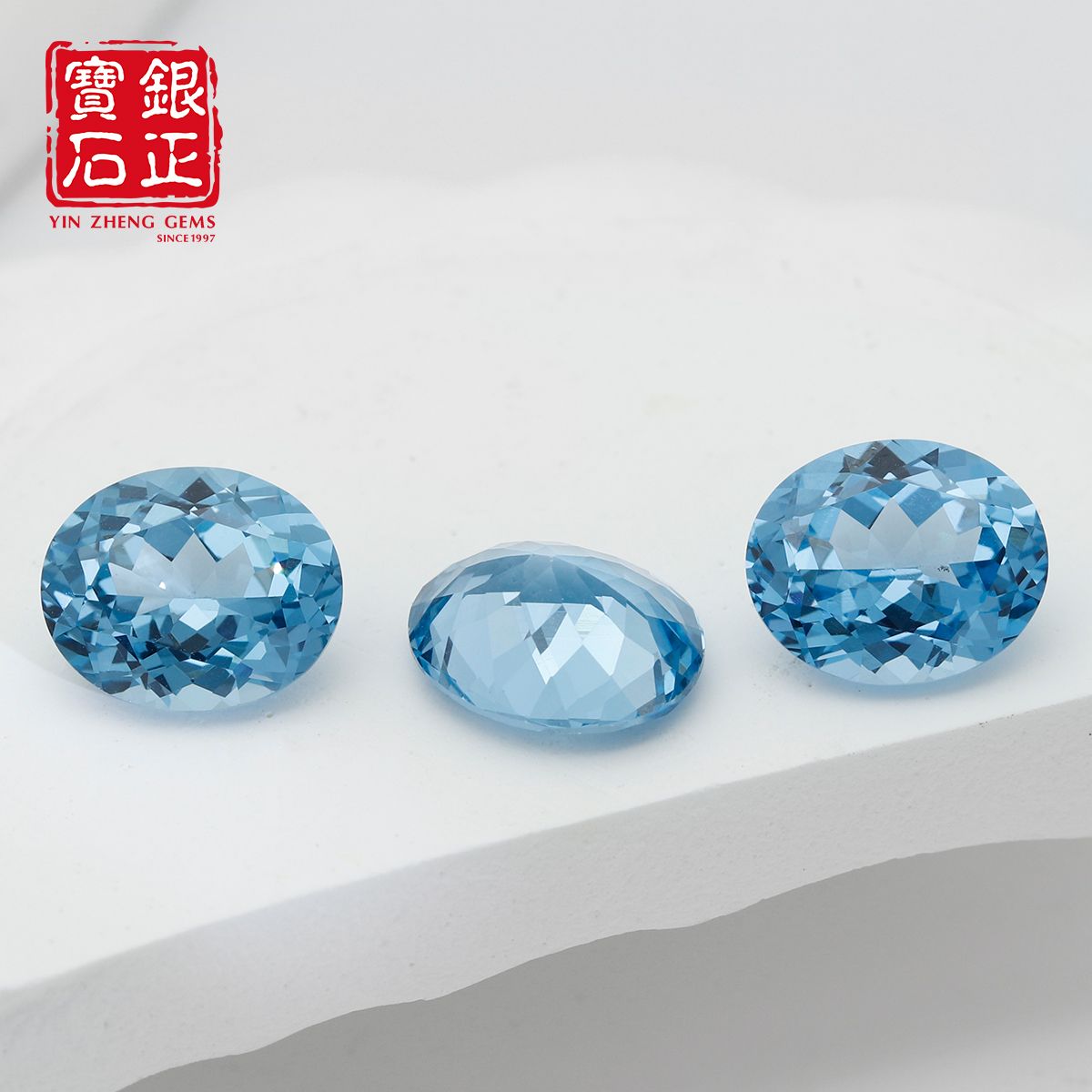 Akuamarin Oval Bentuk Lab-Grow - Jewelry Making Process ulasan dan harga