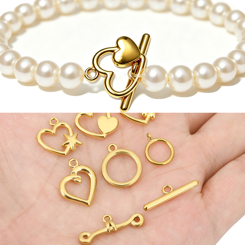 5 Set Kait Pengait Gelang Baja - Jewelry Making Brass ulasan dan harga