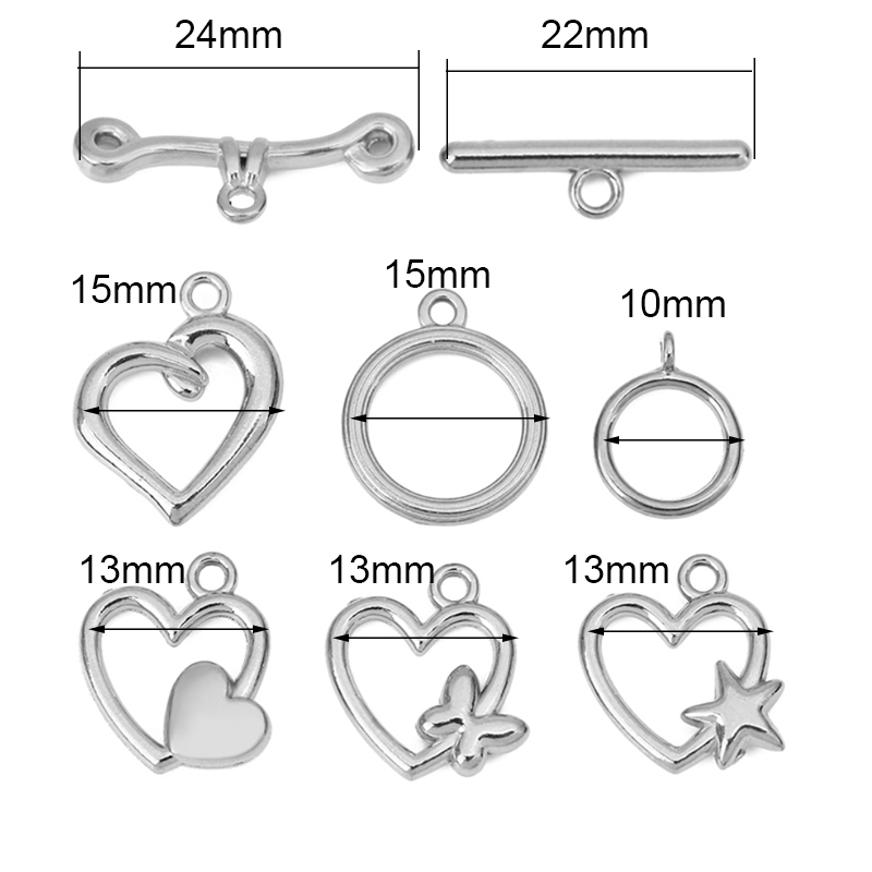 5 Set Kait Pengait Gelang Baja - Jewelry Making Brass ulasan dan harga