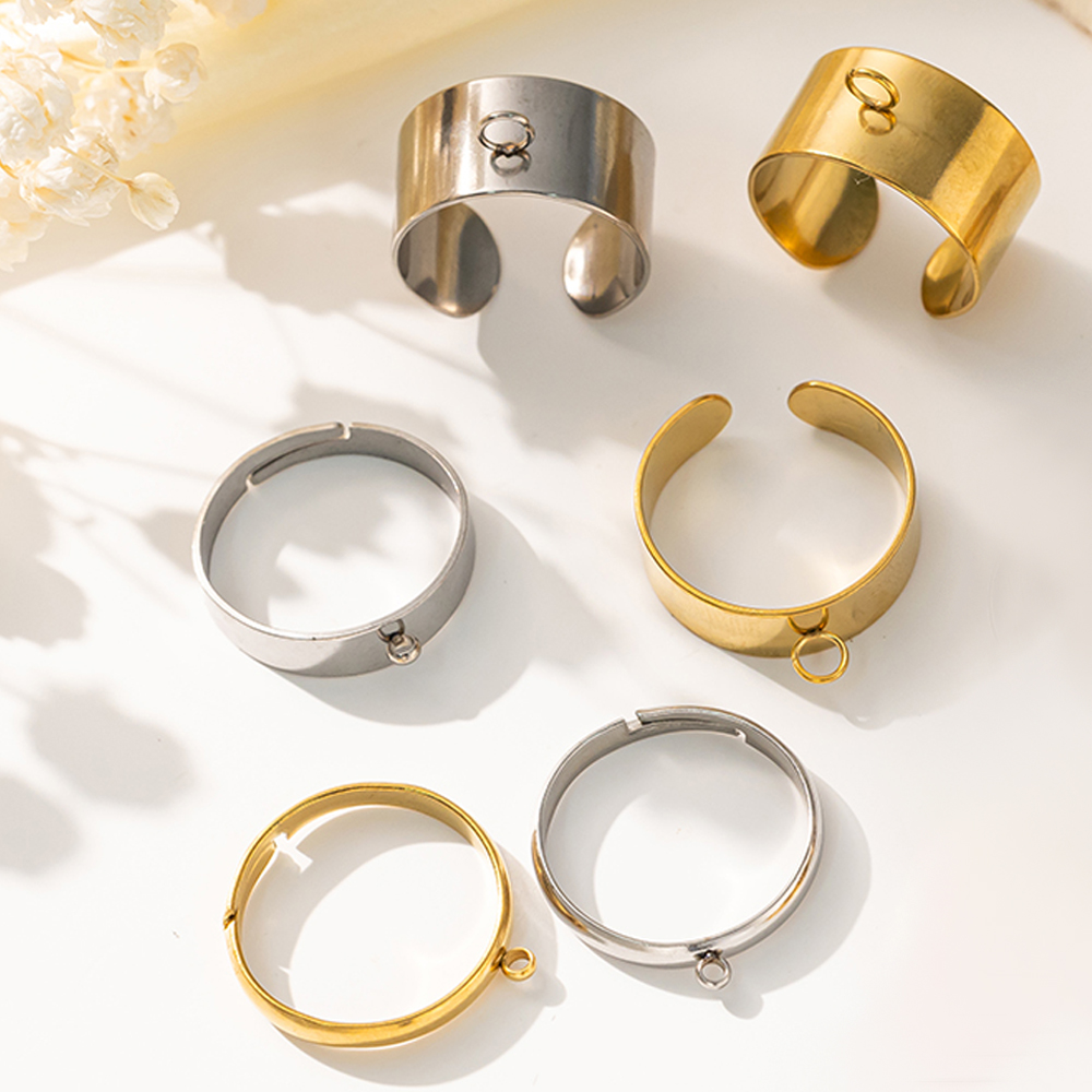 5 Buah/Lot Dasar Cincin Terbuk - Jewelry Making For Adults ulasan dan harga