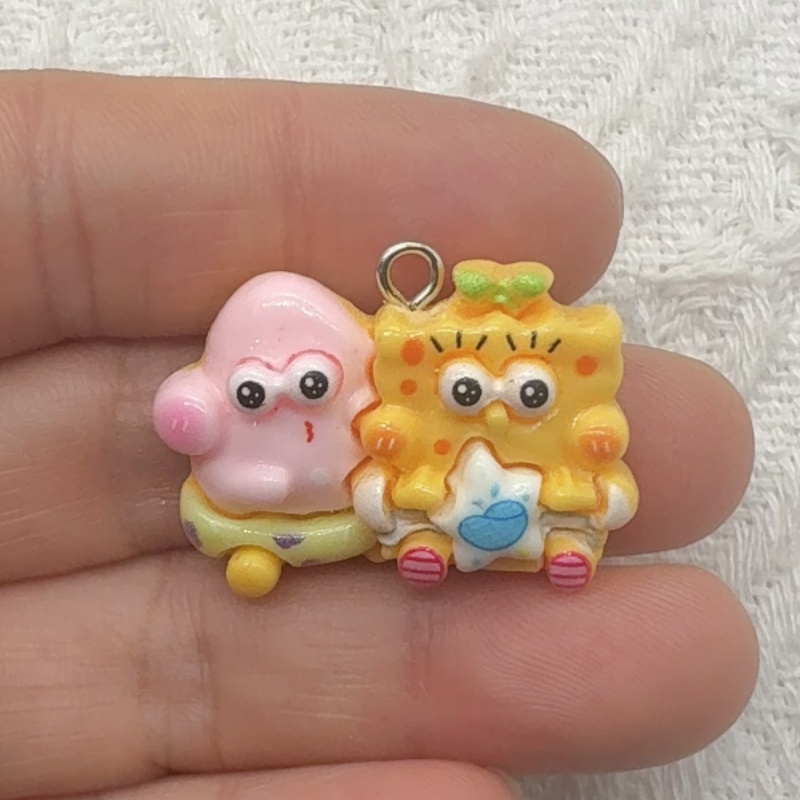 10 buah liontin resin kartun,  - Jewelry Making Party ulasan dan harga