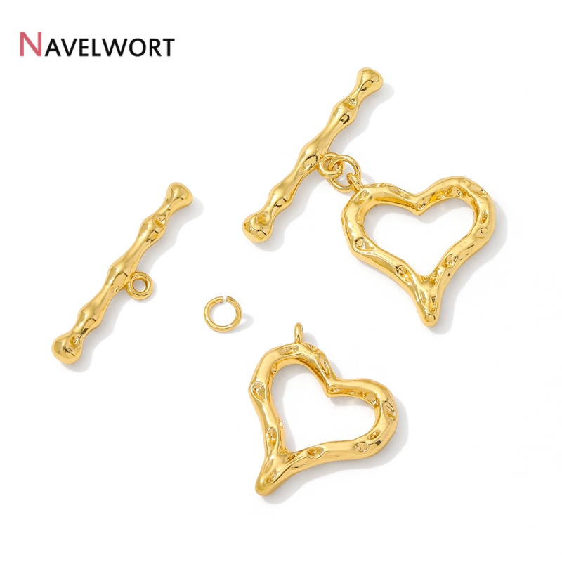 Kait Penghubung Bentuk Hati Be - Jewelry Making Brass ulasan dan harga