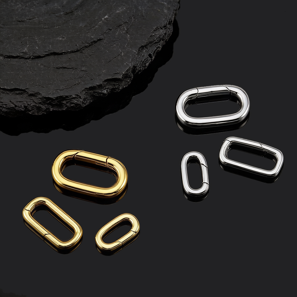 2pcs Pengait Kalung Oval Berla - Jewelry Making Brass ulasan dan harga