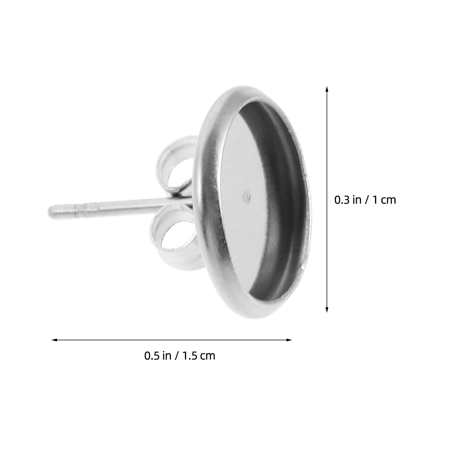 20Pcs Alas Anting Logam Kosong - Jewelry Making Gemstones ulasan dan harga